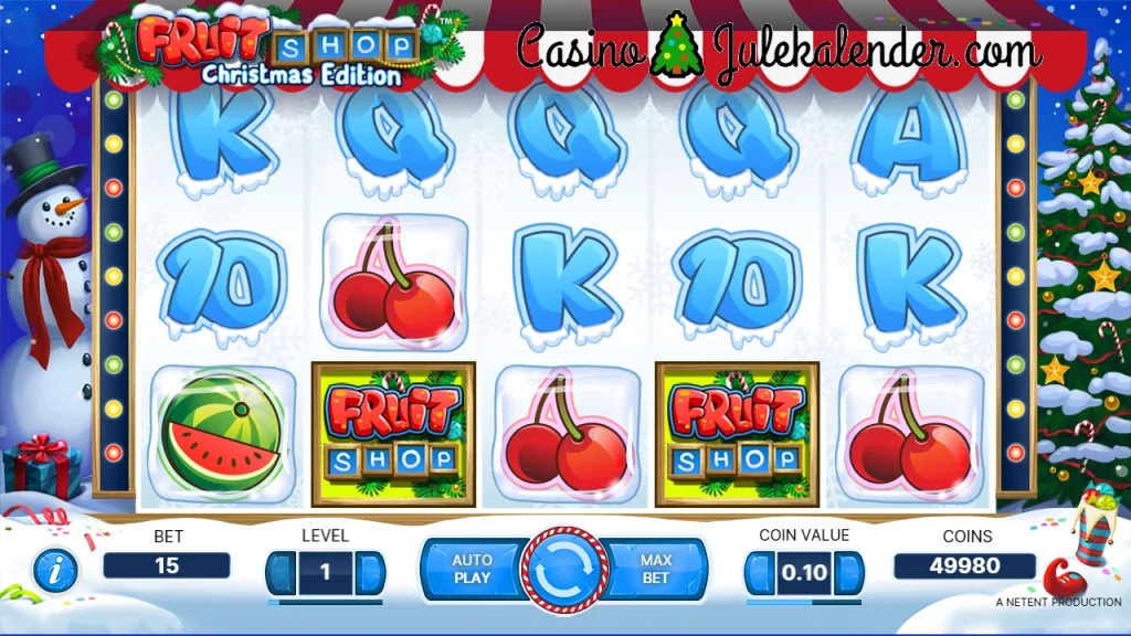 Fruit Shop Christmas spilleautomat av NetEnt