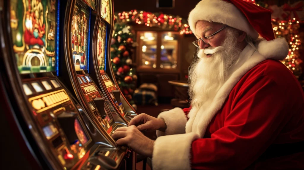 Julenissen Spiller Julespill (Spilleautomater)