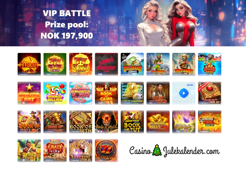 VIP BATTLE Spilleautomatturnering hos ICE Casino 1024x709 1