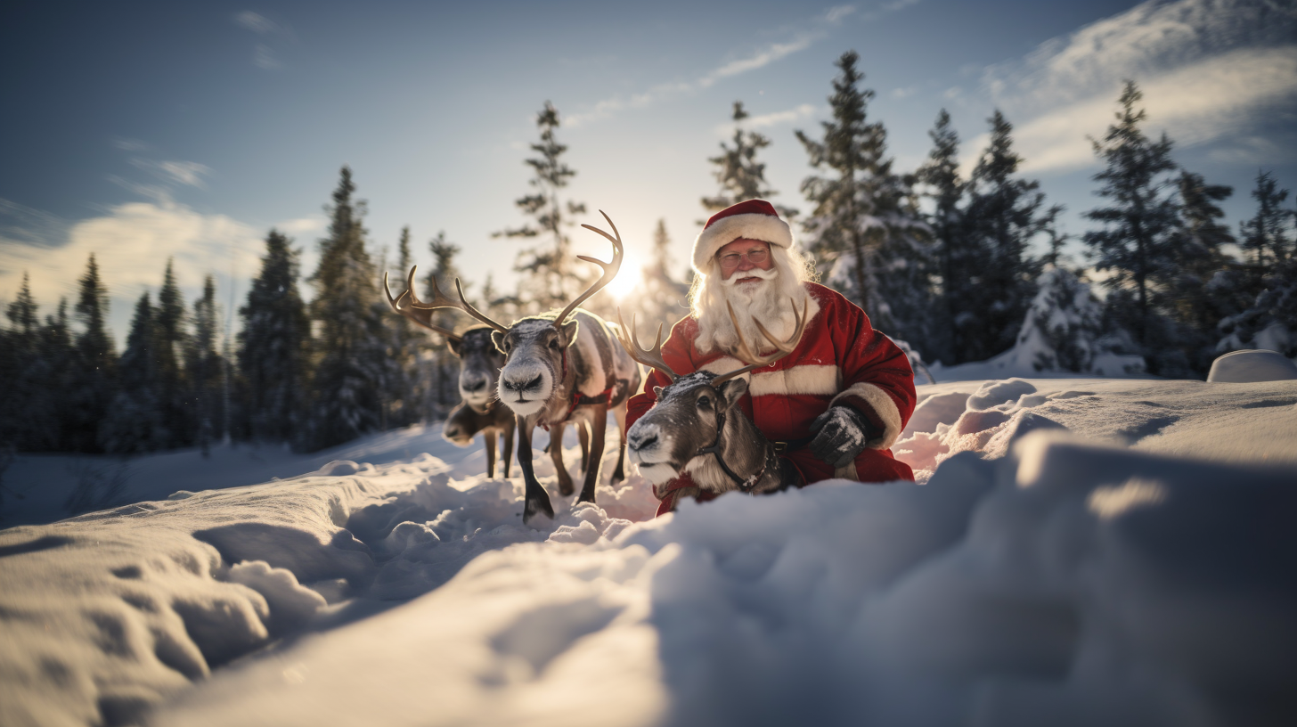 santa_next_to_his_super_tired_reindeers_which_are_trying to pull the sleigh